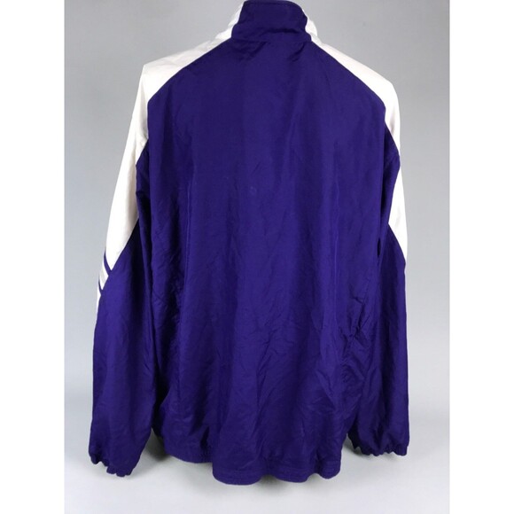 VTG Adidas Purple Activewear Alcorn Logo Sports Jacket Windbreaker Men's LARGE L - Picture 3 of 11